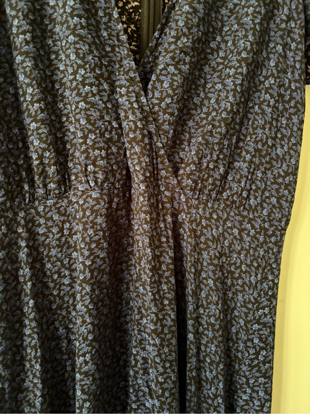 Madewell Navy Blue Floral Wrap Maxi Dress - Picture 4 of 7
